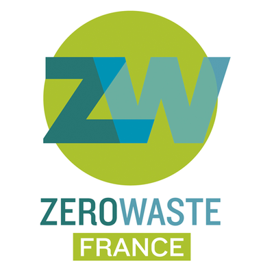 logo zero waste france vert bleu et blanc